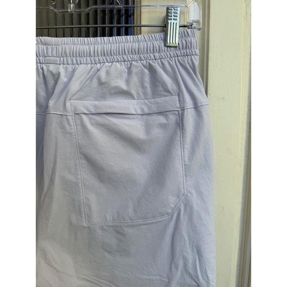 Lululemon Bowline 5" Men Blissful Blue  Texture Elastic Waist Shorts Size Small - Picture 6 of 6